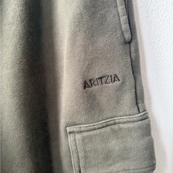 Aritzia Olive Sweatfleece Mega Cargo Sweatpants - Picture 2 of 6